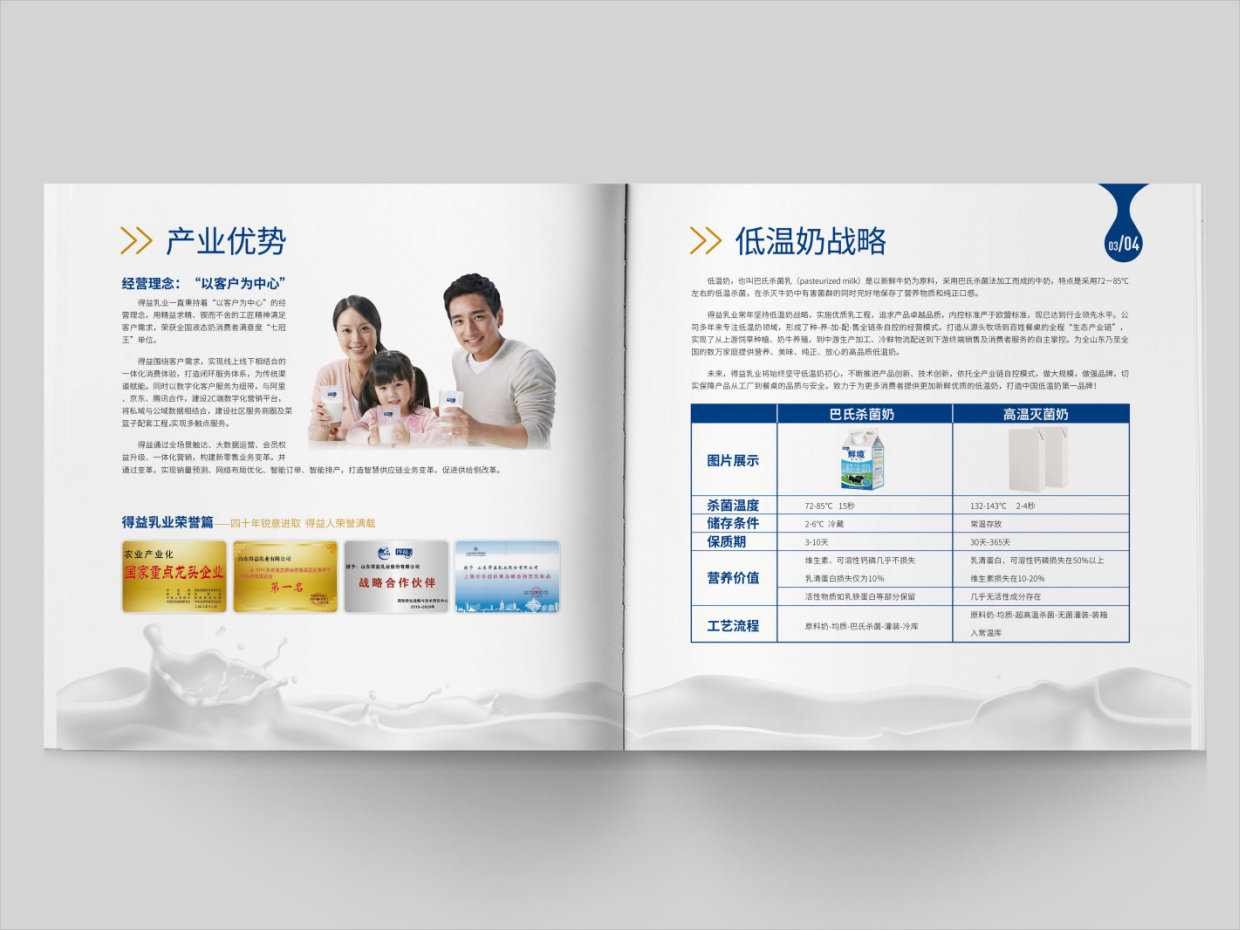 山东得益乳业股份有限公司画册设计之内页设计